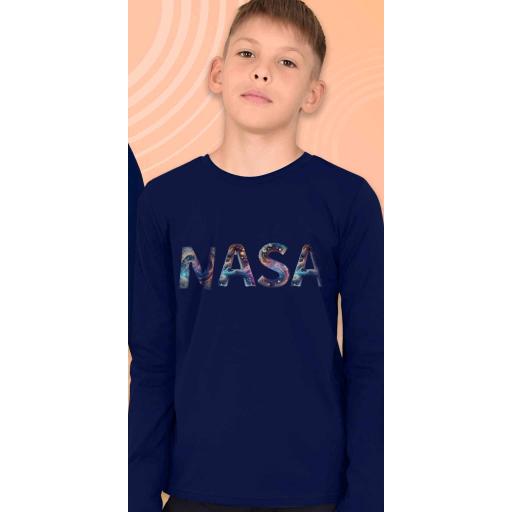 Блуза тънка NASA тъмносиньо