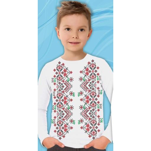 Блуза тънка с фолклорни български мотиви в бяло 2