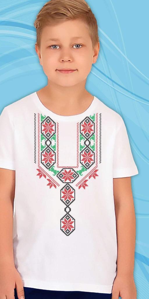 Тениска с фолклорни български мотиви в бяло 3