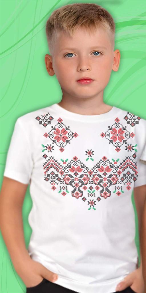 Тениска с фолклорни български мотиви в бяло 11