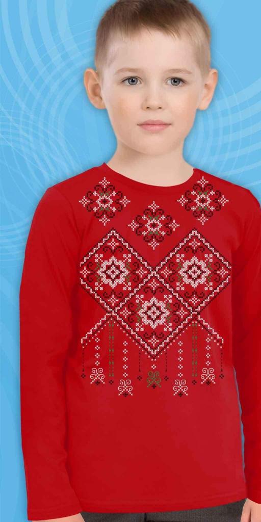 Блуза тънка с фолклорни български мотиви в червено 12