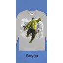 Блуза тънка Хълк в сиво