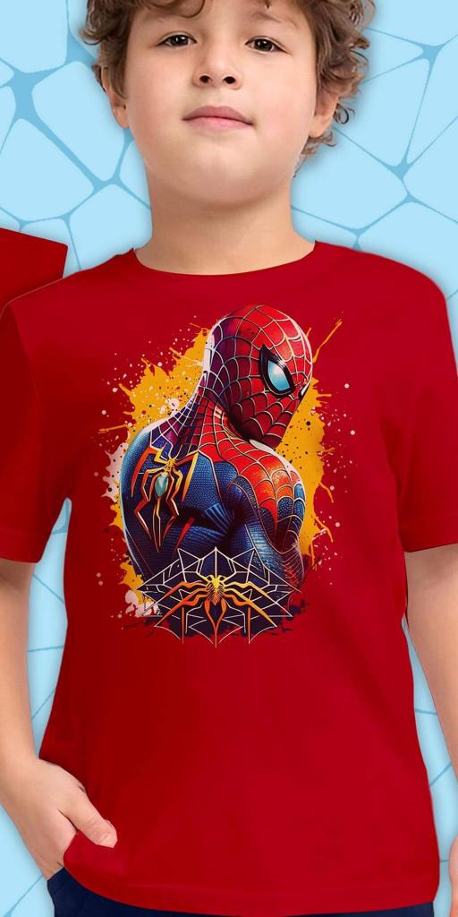 Тениска с Спайдърмен в червено 3