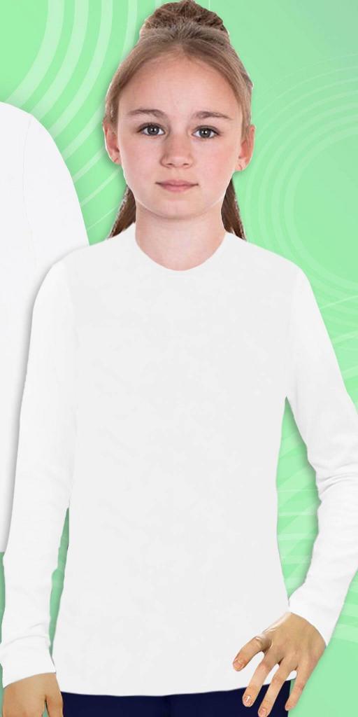 Блуза тънка едноцветна в бяло