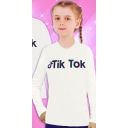 Блуза плътна ТикТок в екрю