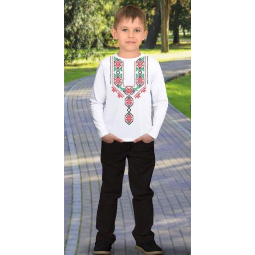 Комплект 2 части (п.б.) фолклорни мотиви в бяло 3