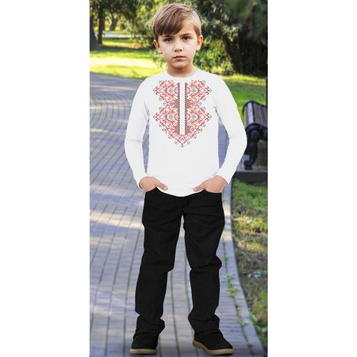 Комплект 2 части (п.б.) фолклорни мотиви в бяло 4