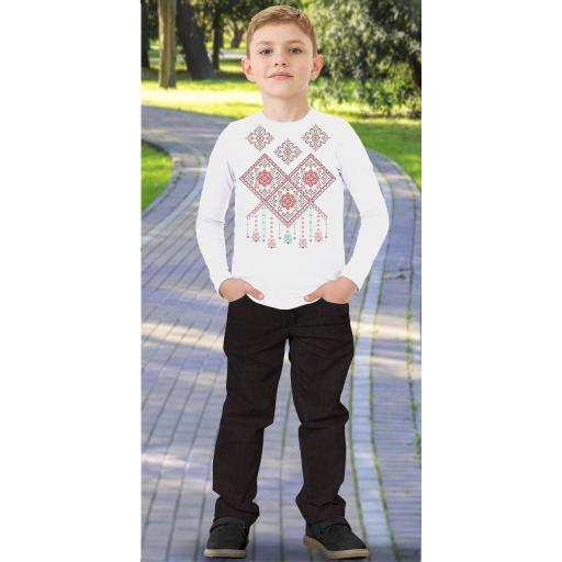 Комплект 2 части (п.б.) фолклорни мотиви в бяло 6