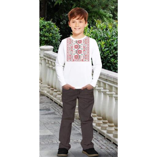 Комплект 2 части (п.б.) фолклорни мотиви в бяло 8