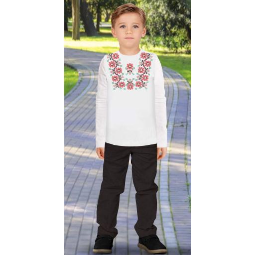 Комплект 2 части (п.б.) фолклорни мотиви в бяло 9