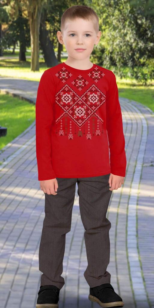 Комплект2 части (п.б.) фолклорни мотиви в червено 12