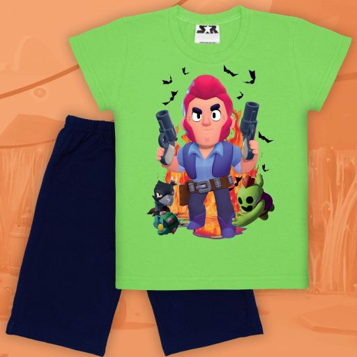 Комбинация 2 части (т/б) Brawl Stars в зелено