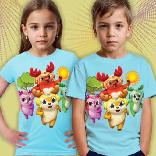 Тениска с Рогат отряд в синьо