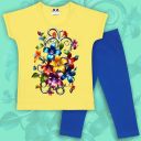 Комбинация 2 части (б/к) Цветя в жълто