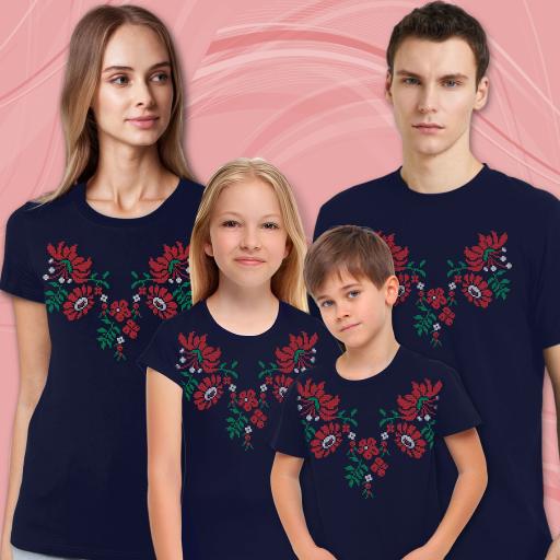 Тениска с фолклорни български мотиви в черно15