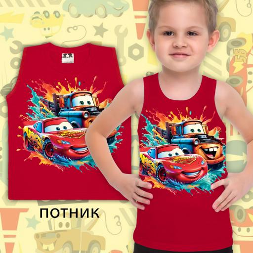 Тениска без ръкав Маккуин в червено