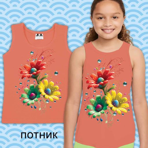 Потник с Цветя в праскова