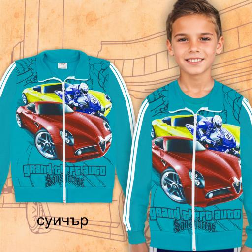 Суичър GTA морскосиньо
