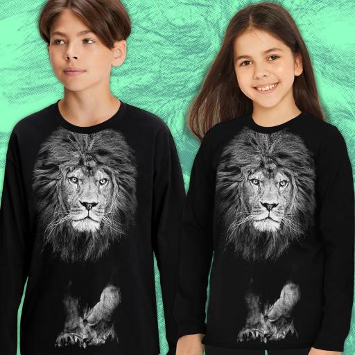 Блуза тънка лъв в черно (1) 1