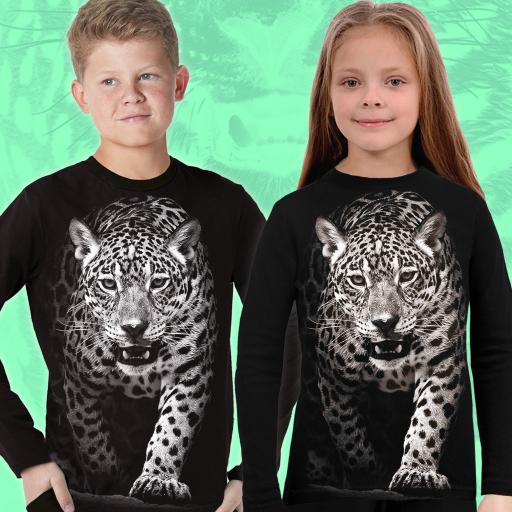 Блуза тънка леопард в черно (1) 1