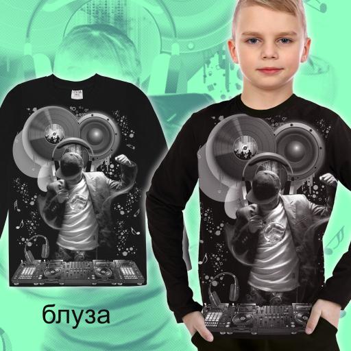 Блуза тънка DJ черно