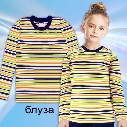 Блуза тънка райе 1 цветно