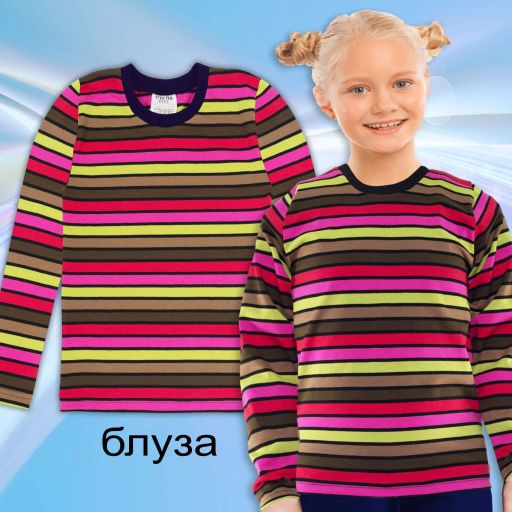 Блуза тънка райе 3 цветно