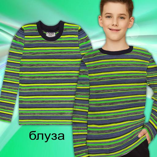 Блуза тънка райе в резеда