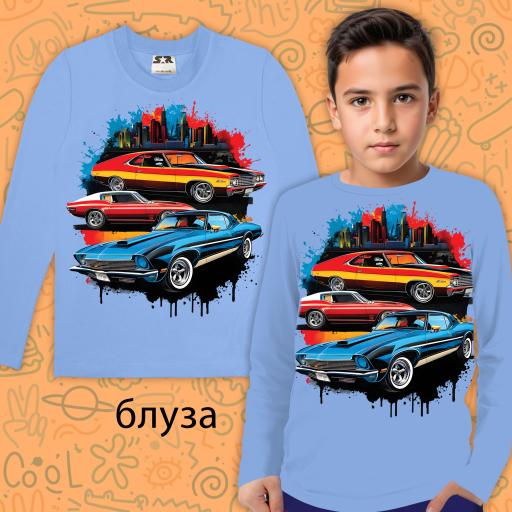 Блуза тънка Хот Уилс в синьо