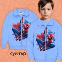 Суичър плътен Спайдърмен в синьо