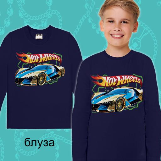 Блуза тънка Хот Уилс в тъмносиньо