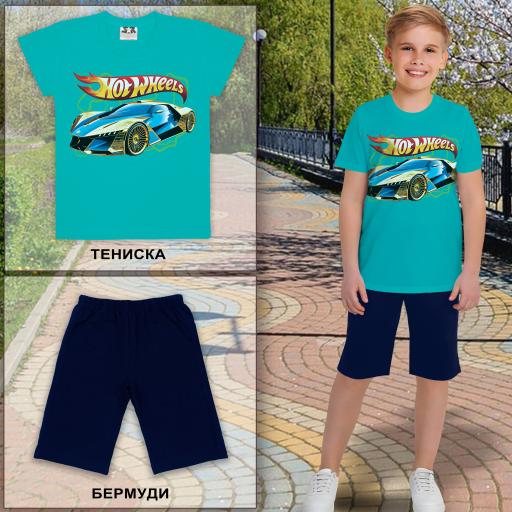 Комбинация 2 части (т/б) Хот Уилс в морскосиньо