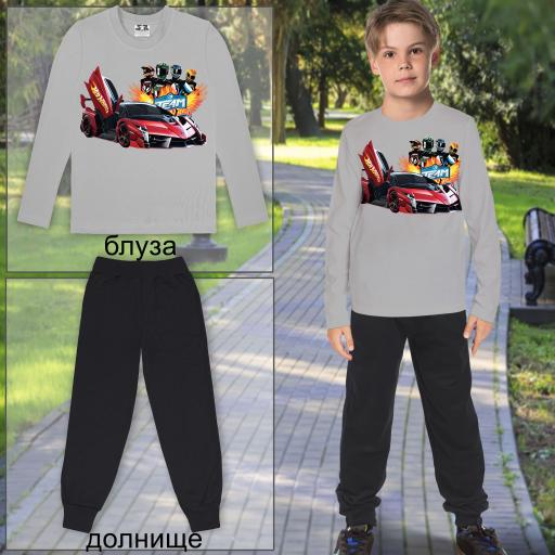 Комплект 2 части (б/д) Хот Уилс в сиво