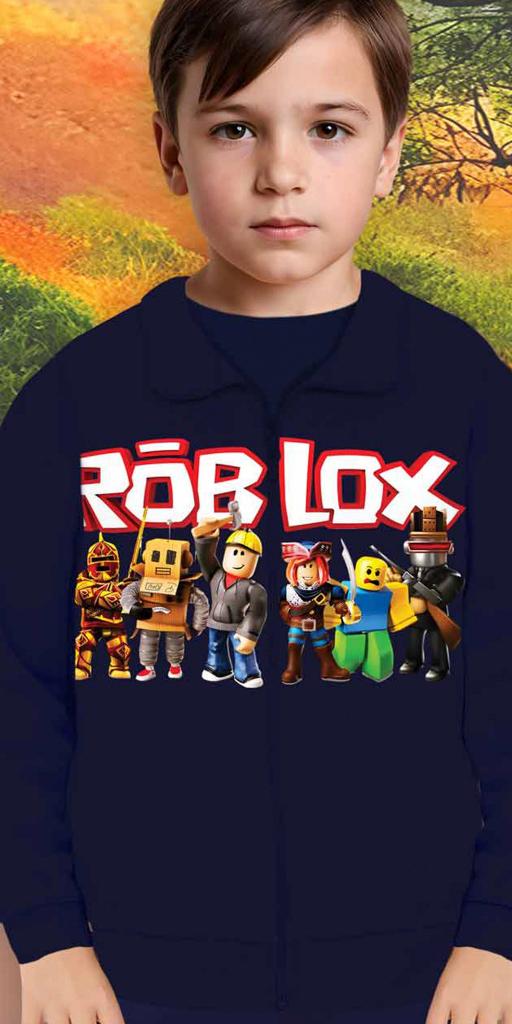 Суичър плътен ROBLOX в тъмносиньо