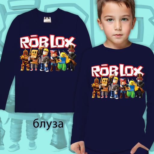 Блуза тънка ROBLOX в тъмносиньо
