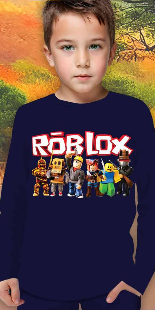 Блуза тънка ROBLOX в тъмносиньо