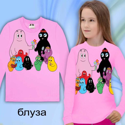 Блуза тънка Барбароните в розово