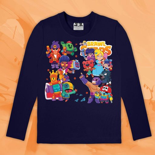 Блуза тънка Brawl Stars в тъмносиньо