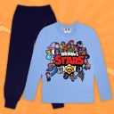 Комплект тънък 2 части (б/д) Brawl Stars синьо