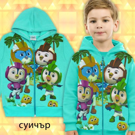 Суичър дебела вата Топ Кадети в мента