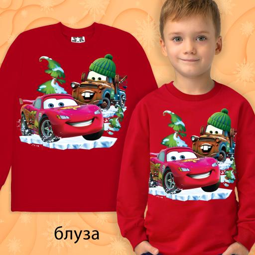 Блуза дебела вата Маккуин в червено