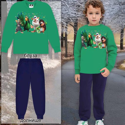 Комплект дебела вата 2 части (б/д) Booba зелено