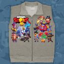 Елек дебела Brawl Stars в сиво