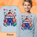 Блуза дебела вата ROBLOX светлосиньо