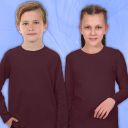 Блуза тънка едноцветна  цвят маракуя