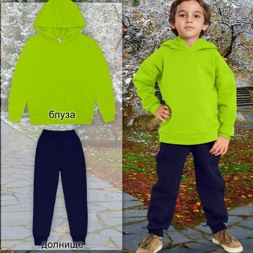 Комплект плътен 2 части (б.к/д) в зелено