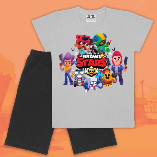Комбинация 2 части (б/к) Brawl Stars в сиво