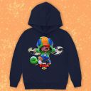 Блуза с качулка Brawl Stars тъмносиньо