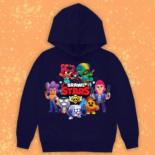 Блуза с качулка Brawl stars в тъмносиньо