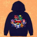 Блуза с качулка Brawl stars в тъмносиньо